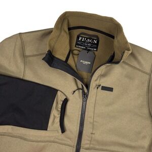Filson Fleece Lined Zip Up Jacket Granite Spire Field Olive Mens M Outdoors NEW